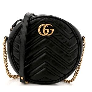 Gucci Black and Gold Crossbody Bag